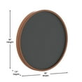 thumbnail image 4 of Flash Furniture Canterbury Wall Mounted Magnetic Chalkboard Rustic Pine 18" (HGWACHKCIR18BRN), 4 of 9
