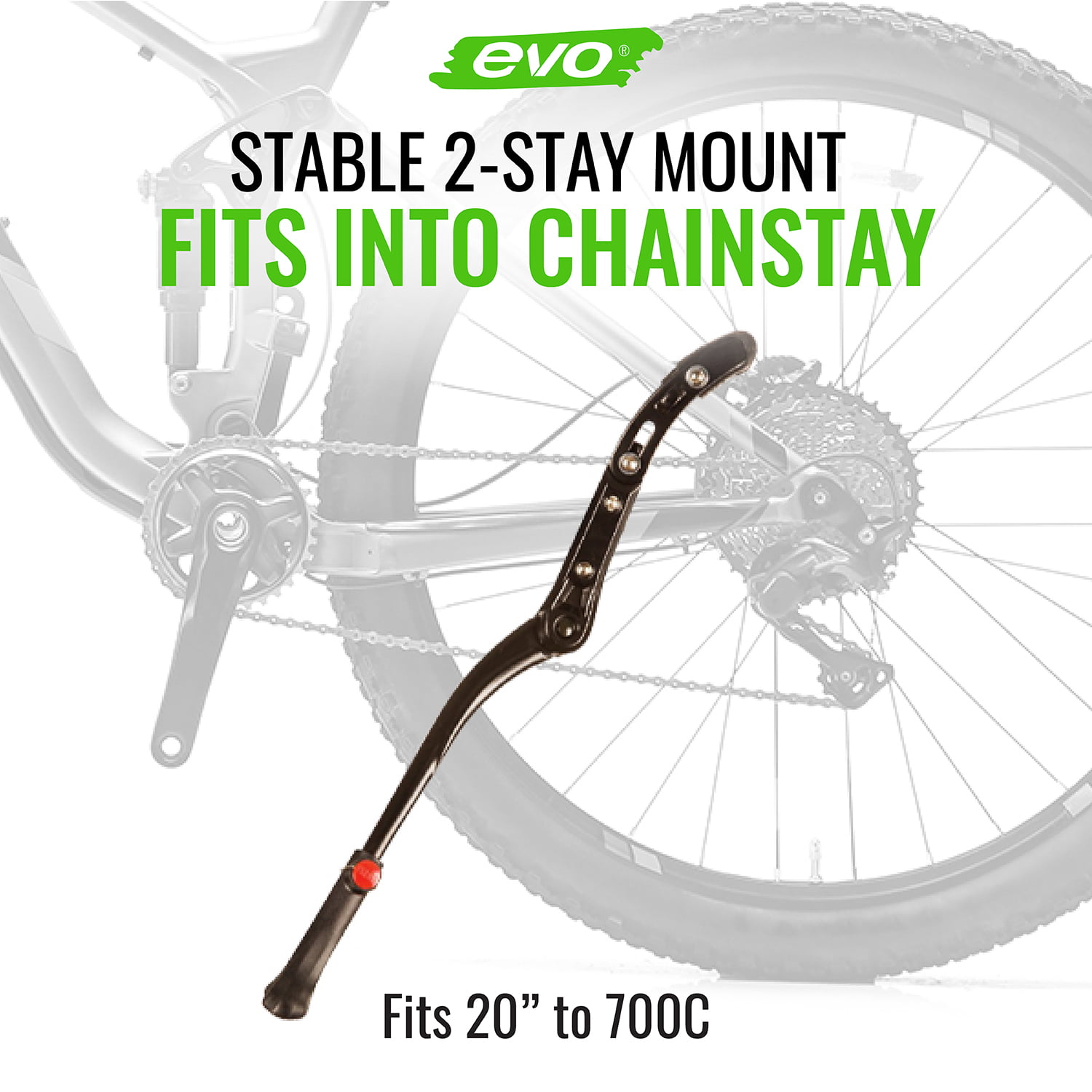 MonkeyJack Aluminium Alloy Side Kickstand Rear Kick Stand for 29 Bicycle Folding Bike 