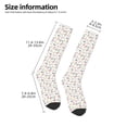 thumbnail image 5 of Balery Summer Floral Printed Novelty Socks Men's Women's Crew Socks Sports Socks Knee High Socks Cotton Socks Quirky and Cool Socks, 5 of 9