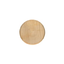 100 Pcs Wood Circle / Disc Cut Outs 1-1/4" wide x 1-1/4" tall x 1/8" thick Rounded, beveled edge