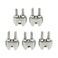 thumbnail image 2 of koolsoo 5 Pieces Stainless Saddle Clamps Cable for Wire Rope 2mm, 2 of 9