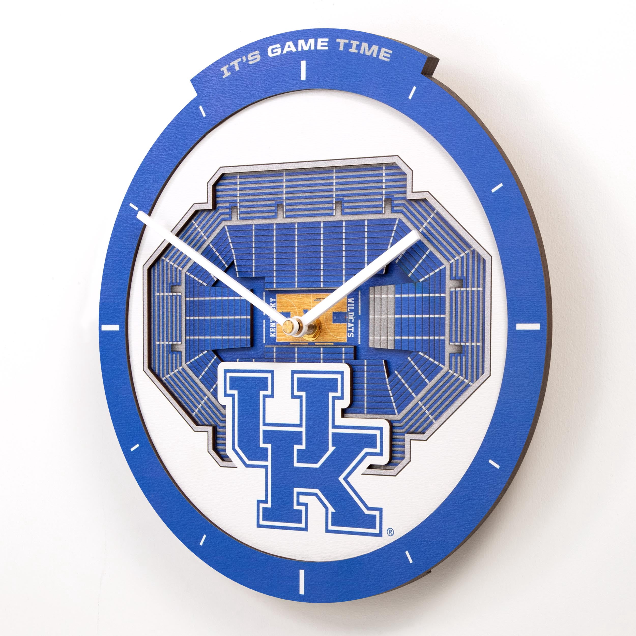 YouTheFan NCAA Kentucky Wildcats Stadiumview 3D Wall Clock