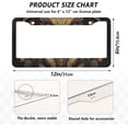 thumbnail image 3 of Coolnut Gold Owl License Plate Frames - Universal Aluminum License Plate Covers with Screws, 2 Pack Holder Car Accessories for Front and Rear Plates Home Decor, 3 of 6