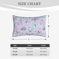 thumbnail image 6 of Daiia Purple Butterfly Bedding Waterproof Pillow Protector Zippered Queen – Bed Bug Proof Pillow Encasement-16"x24", 6 of 9