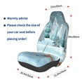 thumbnail image 3 of Wukai Gnome And Red Fox Fishing Full Set Car Seat Covers with Soft Padding Universal Auto Front Seats Protector and Cushion Mat, 3 of 5