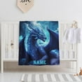 thumbnail image 2 of Dragon Blanket Blue Dragon Blanket Gift for Woman Man Girls Boys Dragon Gift for Dragon Lovers Soft Flannel Blue Dragon Blanket for Living Room Sofa Couch Decor 60"x80"for Adult, 2 of 5