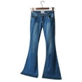 thumbnail image 5 of Skksst Womens Gypsy Flare Bell Bottoms Jeans High Waist Bootcut Denim Pants, 5 of 5