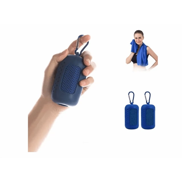 Gimnasio Natación Microfibra Deportes Fresco Toalla 2pcs Xtellar Azul
