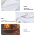 thumbnail image 5 of SKYSONIC 2 Pack Christmas Pattern Hand Towels, Soft and Absorbent Kitchen Towels with Hanging Loop Microfiber Tie Towel for Bathroom, Laundry Room, Farmhouse, 14" x18.2", 5 of 7