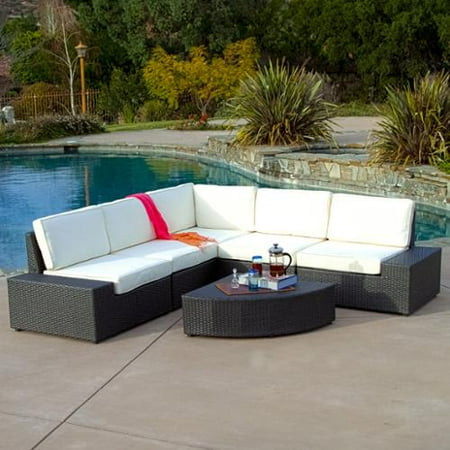 Karyn Outdoor 6-piece Grey Wicker Sofa Set