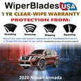 thumbnail image 2 of 2020 Nissan Armada Beam Wiper Blades Wipers w/1yr Warranty (Set of 2), 2 of 5