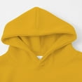 thumbnail image 6 of GiLiling Kids Cotton Hoodie, Toddler Fall Pullover Hooded Long Sleeve Plain Sweatshirt with Pocket for Boys and Girls (Yellow, 13-14 Years), 6 of 9