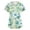 Mint Green, variant on ASDFVBKG Medical Women's Scrub Top Short Sleeve V Neck Working Top with Pocket Floral Printed Plus Size Casual Workwear Scrub Tops Mint Green L