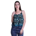 thumbnail image 1 of Moomaya Printed Womens Spaghetti Strap Crop Top Cami Summer Tops, 1 of 5
