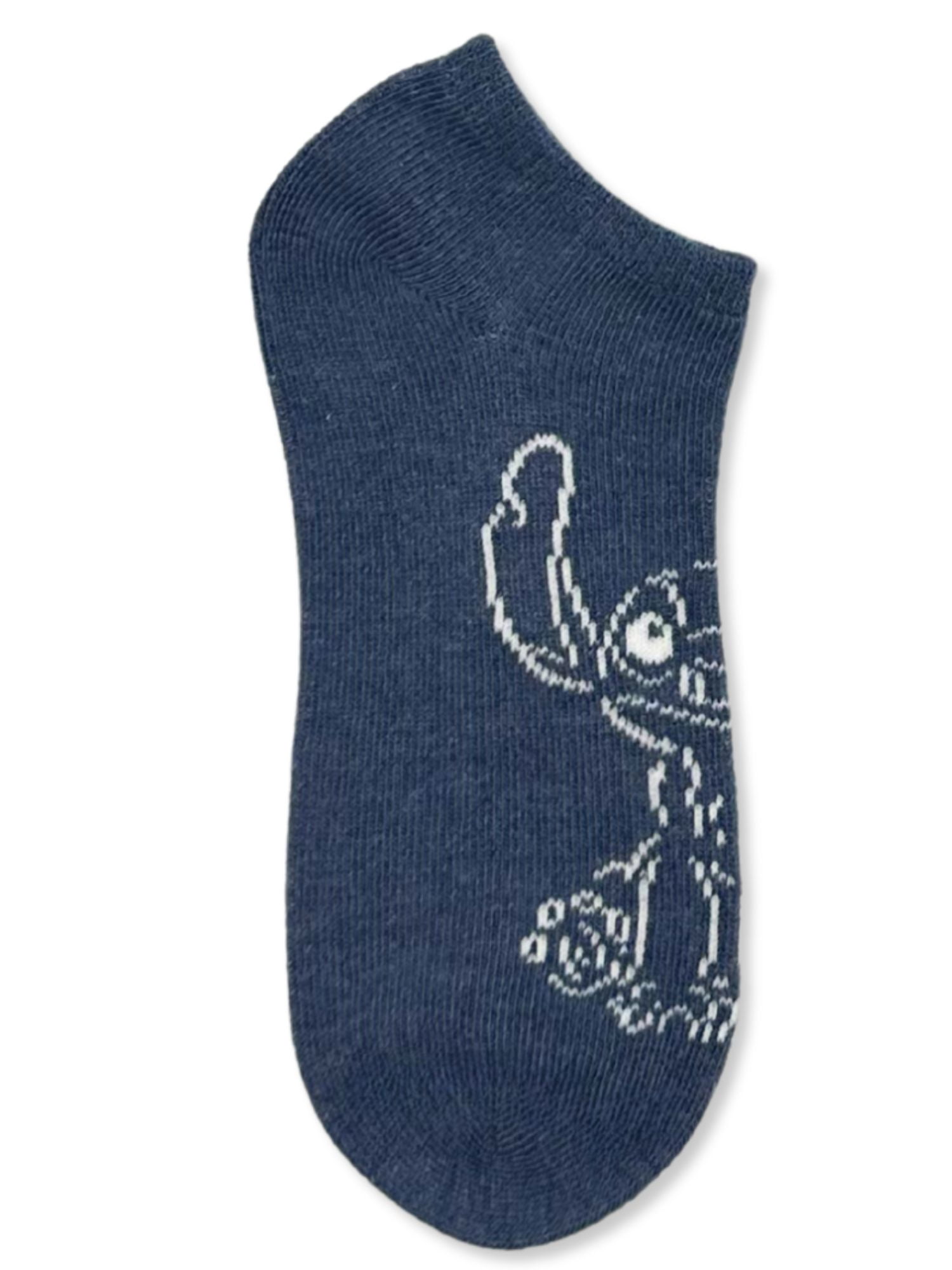 Disney Stitch Boys No-Show Socks, 5-Pack, Sizes S/M-M/L