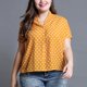 thumbnail image 4 of Camiseta Sunnimix Cuello V Manga Corta Amarillo para Mujer, 4 of 8