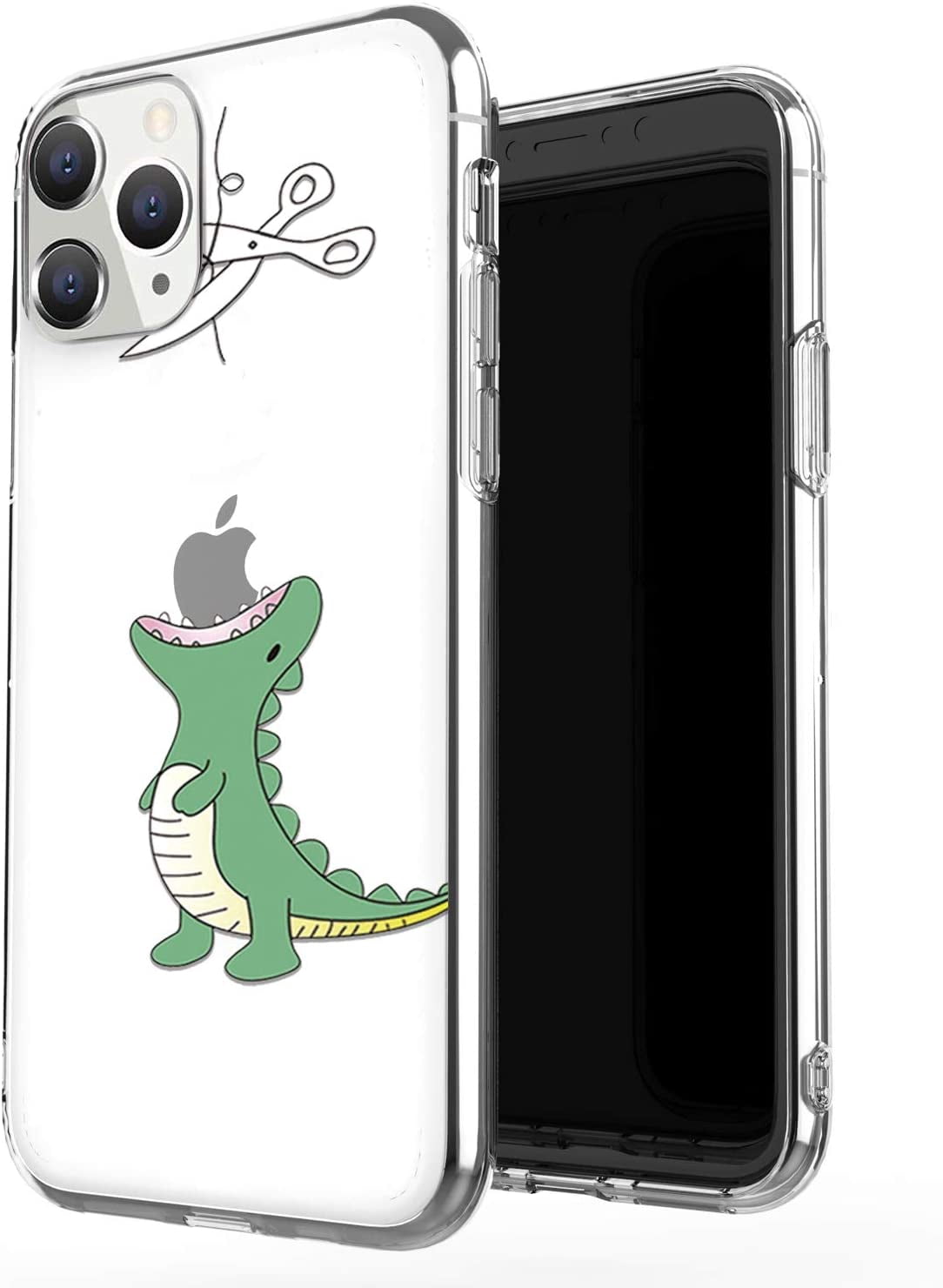 Ibaolea Iphone 11 Pro Max Case Clear Cute Design Flexible Bumper Tpu Soft Rubber Silicone Cover Phone Case For Iphone 11 Pro Max 6 5 Inch 19 Amusing Whimsical Hungry Dinosaur Green Walmart Canada