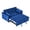 Blue, variant on MIKIBAMA 55" Velvet 3 In 1 Convertible Sofa Bed with Side Pockets & Adjustable Backrest, Perfect for Living Room,Beige