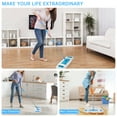 thumbnail image 4 of Microfiber Floor Mop for Dry and Wet Floor Cleaning, Dust Mops for Floors with 3 Washable Mop Pads Cloth, Multifunctional Flat Mop with Adjustable Handle for Hardwood, Marble, Tile Floor Mopping, 4 of 8