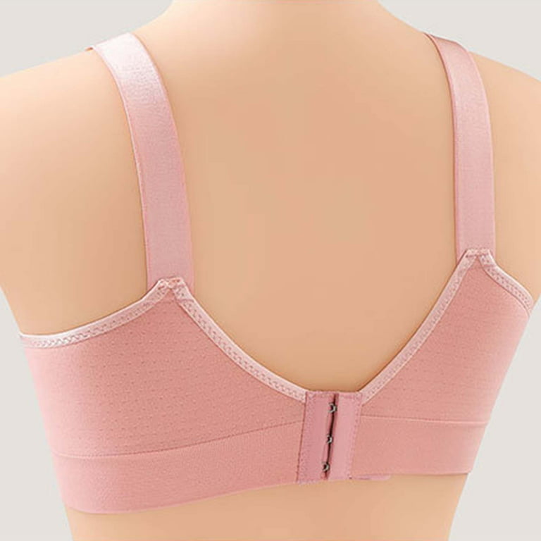 Ozmmyan Wirefree Bras for Women ,Plus Size Adjustable Shoulder Straps Lace  Bra Wirefreee Extra-Elastic Bra Active Yoga Sports Bras 34B/C-46B/C, Summer