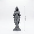thumbnail image 3 of Faceless Hooded Lady Statue Gothic Cloak Woman Sculpture Resin Figurine Vintage Mysterious Tabletop Ornament For Home Bookshelf Bedroom Halloween Decor, 3 of 6