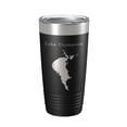 thumbnail image 1 of Lake Thompson Map Tumbler Travel Mug Insulated Laser Engraved Coffee Cup South Dakota 20 oz Black, 1 of 5