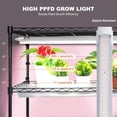 thumbnail image 4 of Plant Stand with Grow Light Grow Light Shelf with Cover and Thermometer Plant Shelf with Grow Light Full Spectrum Light Mini Plant Stand with Timer for Seed Starting ( s Light, 4 of 9