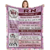Registered Nurse Gifts for Women, Registered Nurse Appreciation Gifts, Registered Nurse Week Gifts for RN, Nurse Graduation Gifts for RN, Christmas Birthday Gifts for RN Blanket 50 * 60