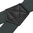 thumbnail image 3 of Buyless Fashion Heavy Duty 2 Pack Suspenders for Men - 48" Adjustable Straps 1 1/2" - X Back with Strong Hooks - 5146-2-Gray, 3 of 7