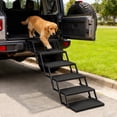 thumbnail image 3 of Foldable Dog Car Steps - Upgraded Non-Slip Pet Stairs for Large Dogs, Lightweight Pet Ladder with High Load-Bearing Capacity，Up to 350Lbs,6 Steps, 3 of 8