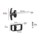 thumbnail image 4 of Accesorios de metal para puerta de gabinete Manija Manija Cerradura de gabinete Cerraduras de leva Manija de puerta de gabinete Cerradura de, 4 of 4