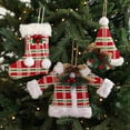 thumbnail image 7 of Fabric Christmas Ornaments, Soft Cloth Holiday Decorations with Handmade Style for Xmas Tree, Home, Office Hanging Decor, 7 of 7