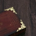 thumbnail image 1 of OUNONA 50Pcs Golden Metal Corner Protector for Books Scrapbooks and Decorative Boxes, 1 of 7