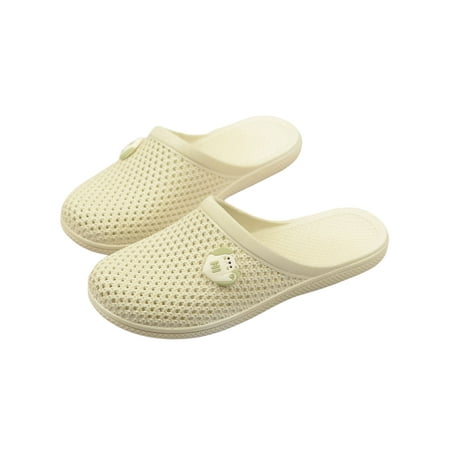 

Sanviglor Women Sandals Summer Bath Slipper Beach Clogs Casual Backless Non-slip Slide Sandal Quick Dry Slip On Slides Light Green 8