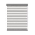 thumbnail image 1 of Persiana Doble Capa Con Diseño De Cebra Enrollable 100x200cm Gris con Blanco, 1 of 5