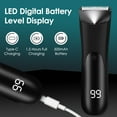thumbnail image 4 of Electric Body Hair Trimmer for Men, Grooming Trimmer, Portable Beard and Body Shaver with LED Light, Digital LCD Display for Underarm, Leg, Chest, Head Styling, 4 of 9