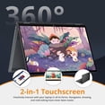 thumbnail image 5 of HP OmniBook X Flip 2-in-1 16" 2K Touchscreen Laptop, Intel Ultra 7 256V, 16GB RAM, 1.5TB Storage(512GB SSD+1TB Docking Station Set), Intel Arc Graphics, Backlit Keyboard, Win 11, Gray, 5 of 8