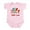Petal Pink, variant on CafePress - Canadian American 100% Cute Infant Bodysuit - Baby Light Bodysuit, Size Newborn - 24 Months