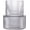 Gray, variant on Ribbed Vase, Fluted Glass Vase for Flowers, Clear Flower Vases for Tulips, Modern Vases for Living Room, Dining Table, Office, Bedroom, Mantle, Shelf, Wedding, 7 Inch