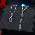 thumbnail image 4 of Exquisite Jewelry Set Chain Necklace Dangle Earrings Alloy Teardrop Shape Pendant Necklace for Daily Party Wear, 4 of 8