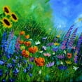 thumbnail image 2 of Art.com My Garden Flowers Art Print by Pol Ledent, 16" x 16", 2 of 4