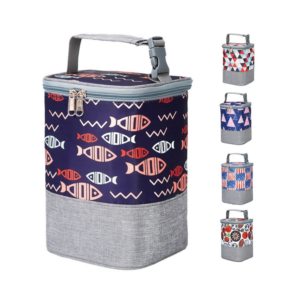 SPRING PARK Insulated Baby Bottle Bag, Reusable Baby Bottle Tote Bag