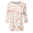 thumbnail image 4 of HAVUITYY Easter Printed Women's Sweaters, 3/14 Sleeve Crew Neck Womens Tops, Spring Going Out Easter Shirts for Women Wear & Gifts, 4 of 5