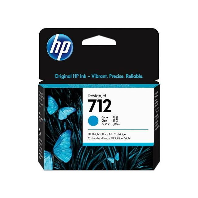 Cartucho de Tinta HP 712 Cian Original 3ED67A