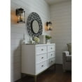 thumbnail image 4 of Progress Lighting, Squire Collection, 2-Light Medium Wall Lantern, Black Finish, Clear Glass Shade, 4 of 10