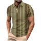 thumbnail image 1 of Mens Manga Corta Botón Abajo Camisas con Bolsillo Pulover Botón de Impresión de la Camisa de Solapa de Poliéster Cuello de Vuelta, Blusa Casual para Hombres, 1 of 5