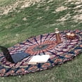 thumbnail image 4 of maskred Tapis de Plage Rond Tapis de Plage Impression Tapis de Plage Tapis No.12, 4 of 4