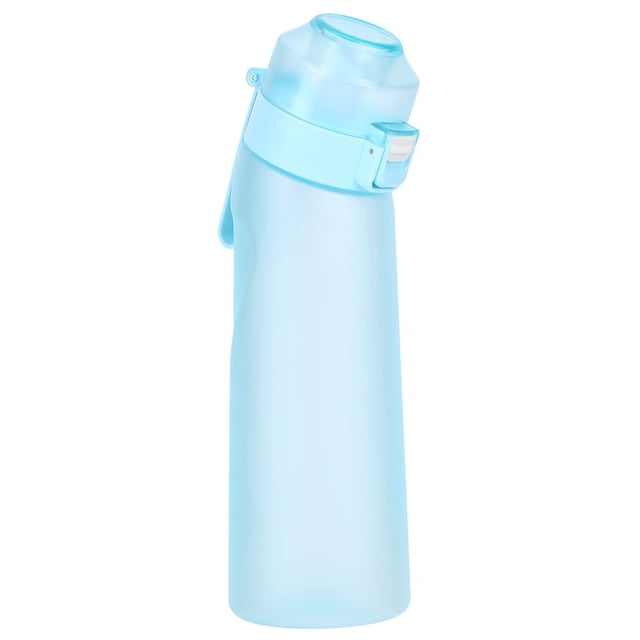 Termos para agua con sabor de 650 ml con pajita para beber más taza reutilizable de agua (azul cielo)
