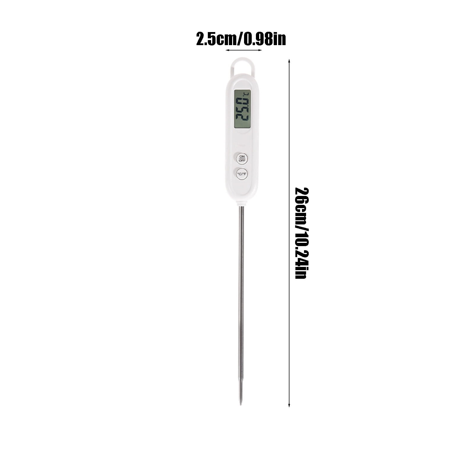 Yunuuuoa 5 Packs Digital Food Thermometer Instant Read Fast Accurate Kitchen Cooking Meat Probe Thermometer for Grilling Baking BBQ Candy Making with LCD Display