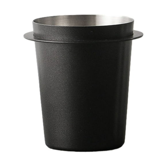 Pieza del alimentador de taza dosificadora Naiovety para máquina de molinillo de café expreso Breville E61 Negro cepillado 53MM